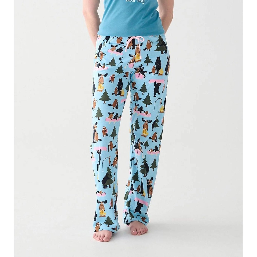 Little Blue House Hatley Life in the Wild Womens Cotton Pajama Pants Small